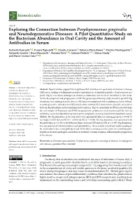 Exploring the Connection Between Porphyromonas Gingivalis
