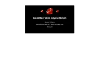 Scalable Web Applications