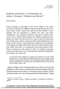 A Commentary on Arthur F. Kinney's "Faulkner and Racism"