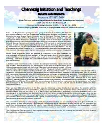 Chenrezig Initiation and Teachings