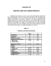 Existing Land Use Characteristics