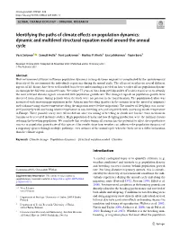Identifying the Paths of Climate Effects on Population Dynamics
