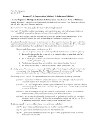 Phil. 173: Metaethics Apr. 25, 2018 Lecture 27: Is Expressivism Nihilism? Is Relativism Nihilism? I