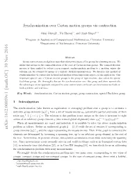 Synchronization Over Cartan Motion Groups Via Contraction