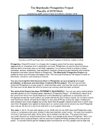 The Manitoulin Phragmites Project Results of 2019 Work Compiled by Judith Jones, Project Coordinator, October 2019