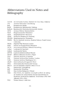 Abbreviations Used in Notes and Bibliography