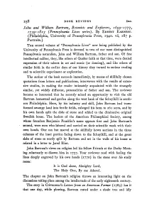 John and William Bartram&gt; Botanists and Explorers Y I6gg—Iyyjy 1739