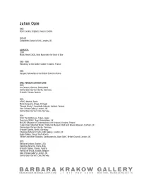 Julian.Opie.Bio 2016 New.Pdf