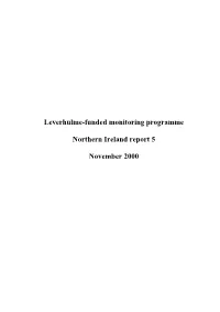 Leverhulme-Funded Monitoring Programme