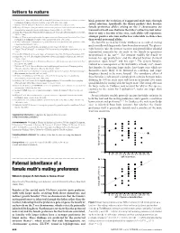 Paternal Inheritance of a Female Moth's Mating Preference