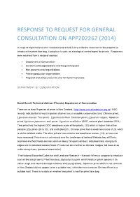 Summary of Responses