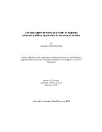 The Measurement of the Se/S Ratios in Sulphide Minerals and Their Application to Ore Deposit Studies