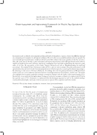 Green Assessment and Improvement Framework for Electric Bus Operational System