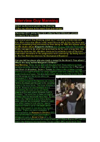 Interview Guy Manning