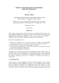 Portug. Res. Univs. Paper