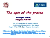 The Spin of the Proton