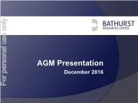 AGM Presentation