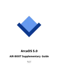 Arcaos 5.0 Air-BOOT Supplementary Guide