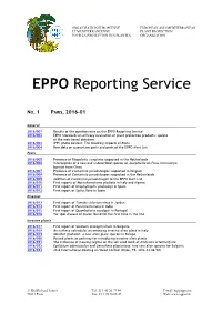 EPPO Reporting Service