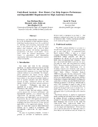 Fault-Based Analysis: How History Can Help Improve Performance and Dependability Requirements for High Assurance Systems