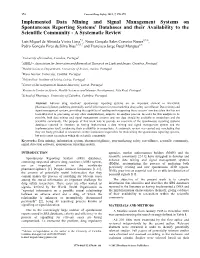 Implemented Data Mining and Signal Management Systems On