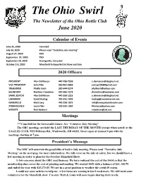 June 2020 Newsletter