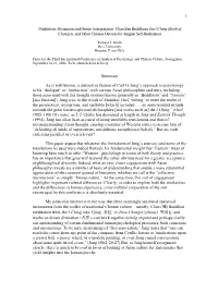 Meditation, Divination and Dream Interpretation: Chan/Zen Buddhism, the I Ching (Book of Changes), and Other Chinese Devices for Jungian Self-Realization