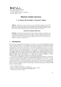 Nilpotent Complex Structures 1. Introduction