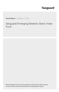 Vanguard Emerging Markets Stock Index Fund