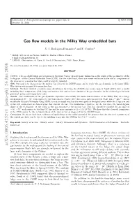 Gas Flow Models in the Milky Way Embedded Bars