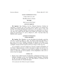 Hansard and Circulate It, Because Members May Not Have the Appreciation of the Great Founder of the Party