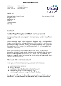 INSPECTION 08 July 2010 Rainbow Forge Primary School Beighton
