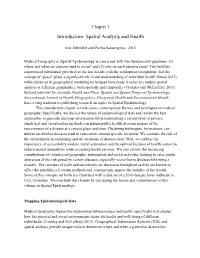 Introduction: Spatial Analysis and Health