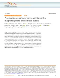 Plasmapause Surface Wave Oscillates the Magnetosphere and Diffuse Aurora
