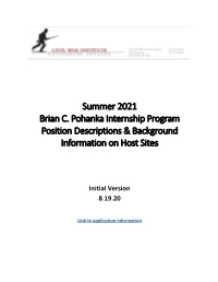 Pohanka Position Description Packet
