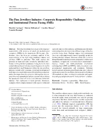 Corporate Responsibility Challenges and Institutional Forces Facing Smes