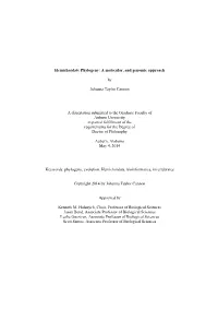 Hemichordate Phylogeny: a Molecular, and Genomic Approach By