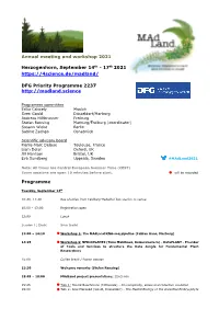 Preliminary Program