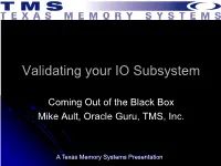 Validating You IO Subsystem