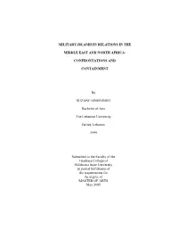 Military-Islamists Relations in The