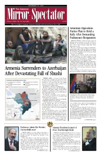 Armenia Surrenders to Azerbaijan After Devastating Fall of Shushi