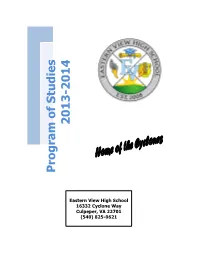 Culpeper County Public Schools High School Program of Studies