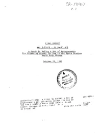EL 04-85-GC1 a Study to Define a Set of Requirements for Cleansing Agents for Use in the Space Station Whole Body Shower