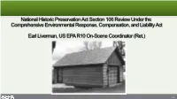 National Historic Preservation Act Section 106 Review Under the Comprehensive Environmental Response, Compensation, and Liability Act