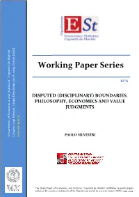 Workin Working Paper Series Paper Series