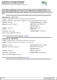 7.10 Weeklyplanningapplications