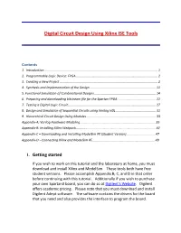 Digital Circuit Design Using Xilinx ISE Tools