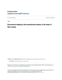 Documents Relating to the Revolutionary History of the State of New Jersey