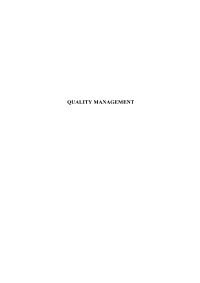 Quality Management