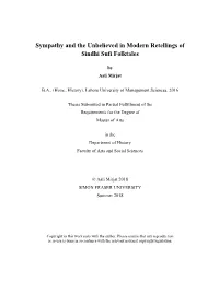 Sympathy and the Unbelieved in Modern Retellings of Sindhi Sufi Folktales